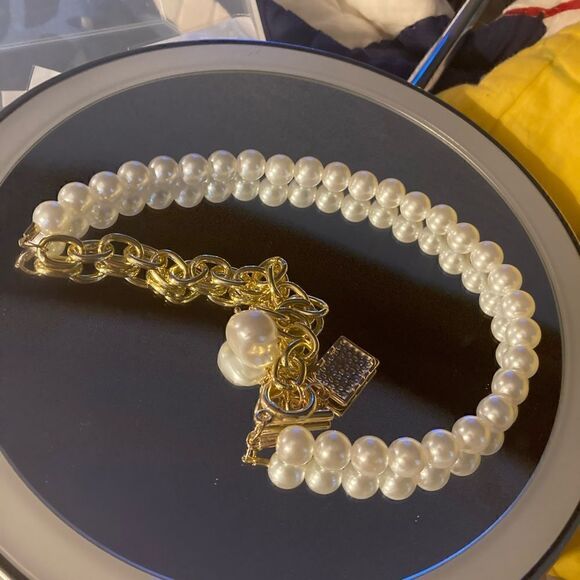 5 STARS ⭐️ Pearls And Chain Necklace Costume Jewelry RESTOCKED ⭐️ - Picture 4 of 5